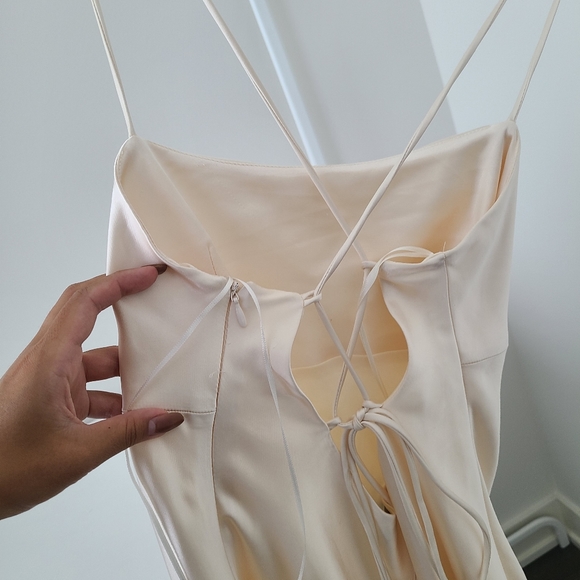 ZARA Satin Effect Dress - Picture 5 of 8